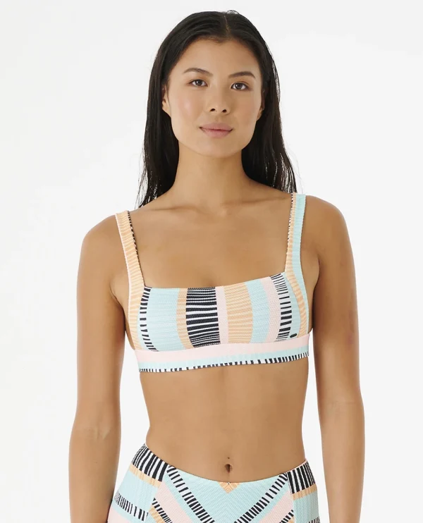 Rip Curl Ripple Effect Cropped Bikinitop prix pas cher 1