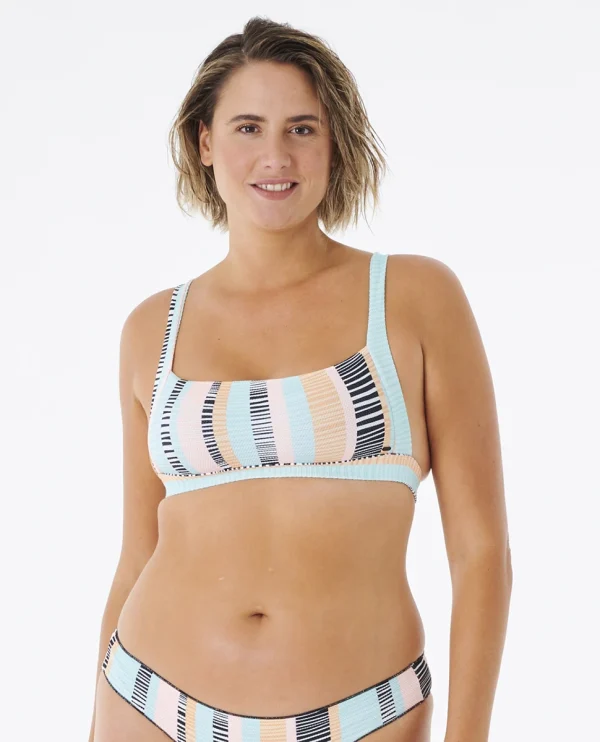 Rip Curl Ripple Effect Cropped Bikinitop prix pas cher 7