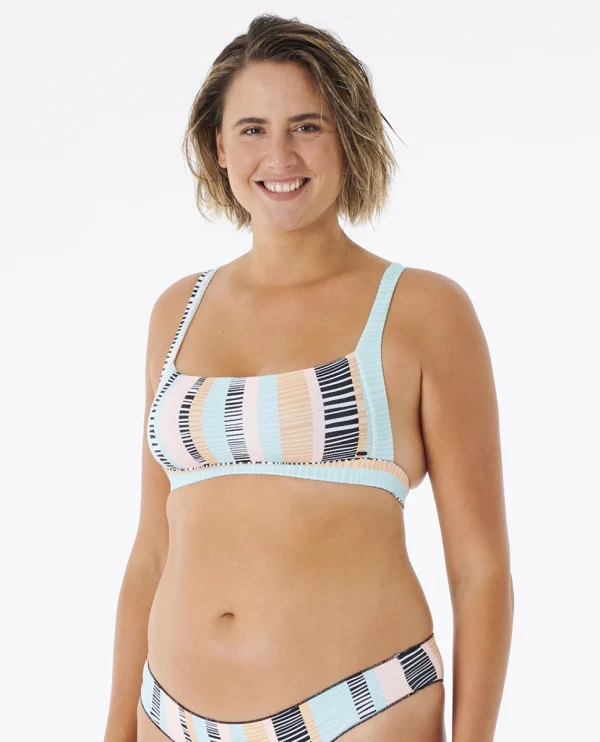 Rip Curl Ripple Effect Cropped Bikinitop prix pas cher 8