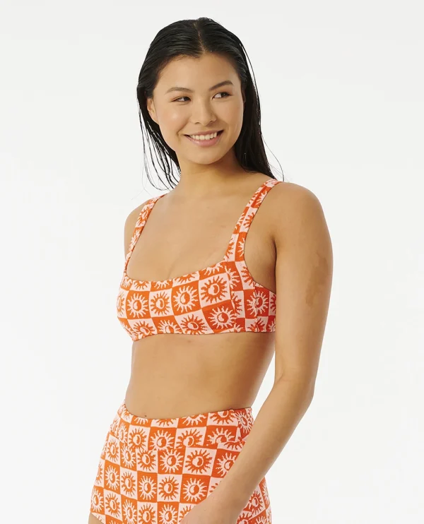 Rip Curl Summer Check Jacquard Bikinicroptop grande marque pas cher 3