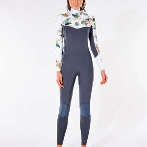 Protections acheteurs Rip Curl Women Dawn Patrol 4/3 Chest Zip Wetsuit 9