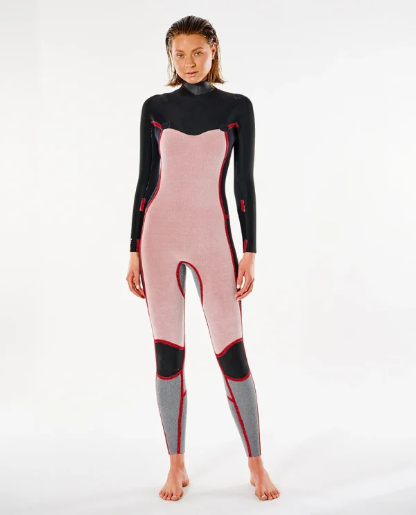 Rip Curl Women Dawn Patrol 4/3 Chest Zip Wetsuit meilleure qualité 5