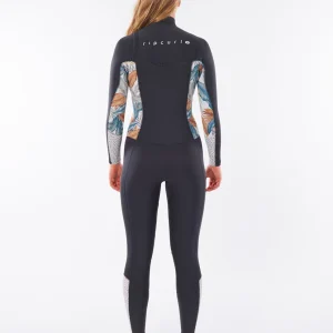 haute qualité Rip Curl Women Dawn Patrol 3/2 Chest Zip Wetsuit 10