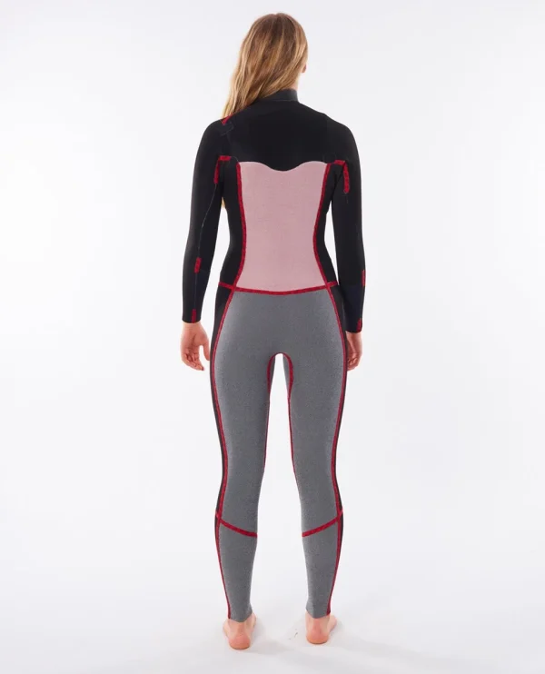 haute qualité Rip Curl Women Dawn Patrol 3/2 Chest Zip Wetsuit 7