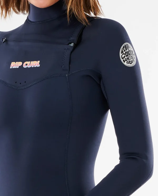 en france Rip Curl Women Dawn Patrol 3/2 Chest Zip Performance Wetsuit 5