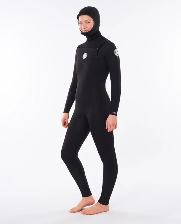 Rip Curl Women Dawn Patrol 5/4 Chest Zip Wetsuit grand choix 1