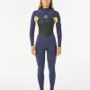 vente chaude Rip Curl Women Flashbomb 5/3 Chest Zip Wetsuit 8